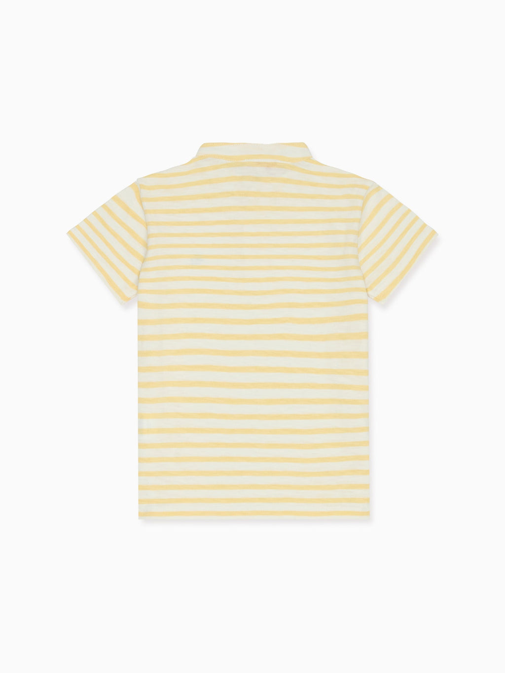 Polo de Garçon Rayé Moutarde