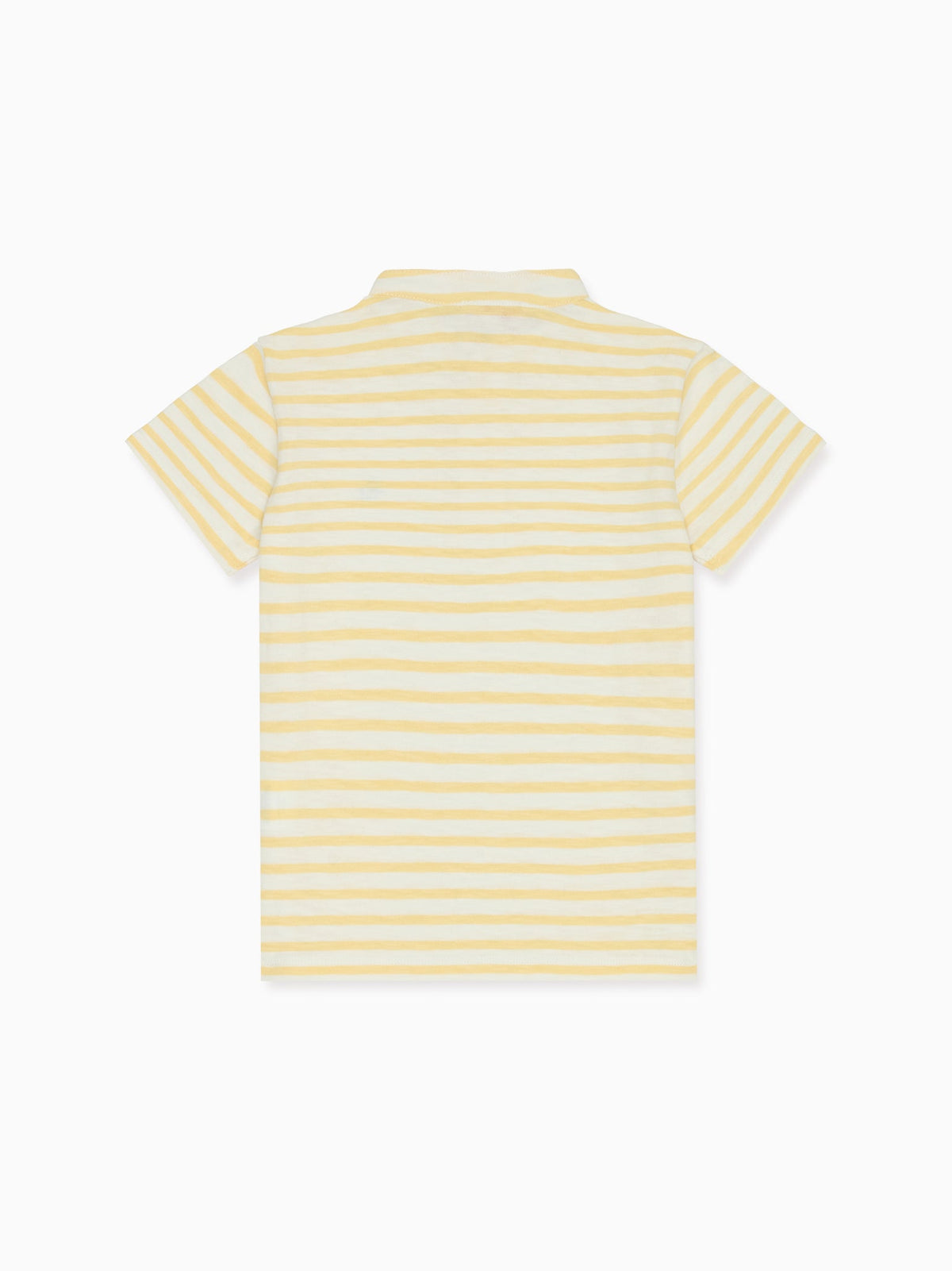 Polo de Garçon Rayé Moutarde