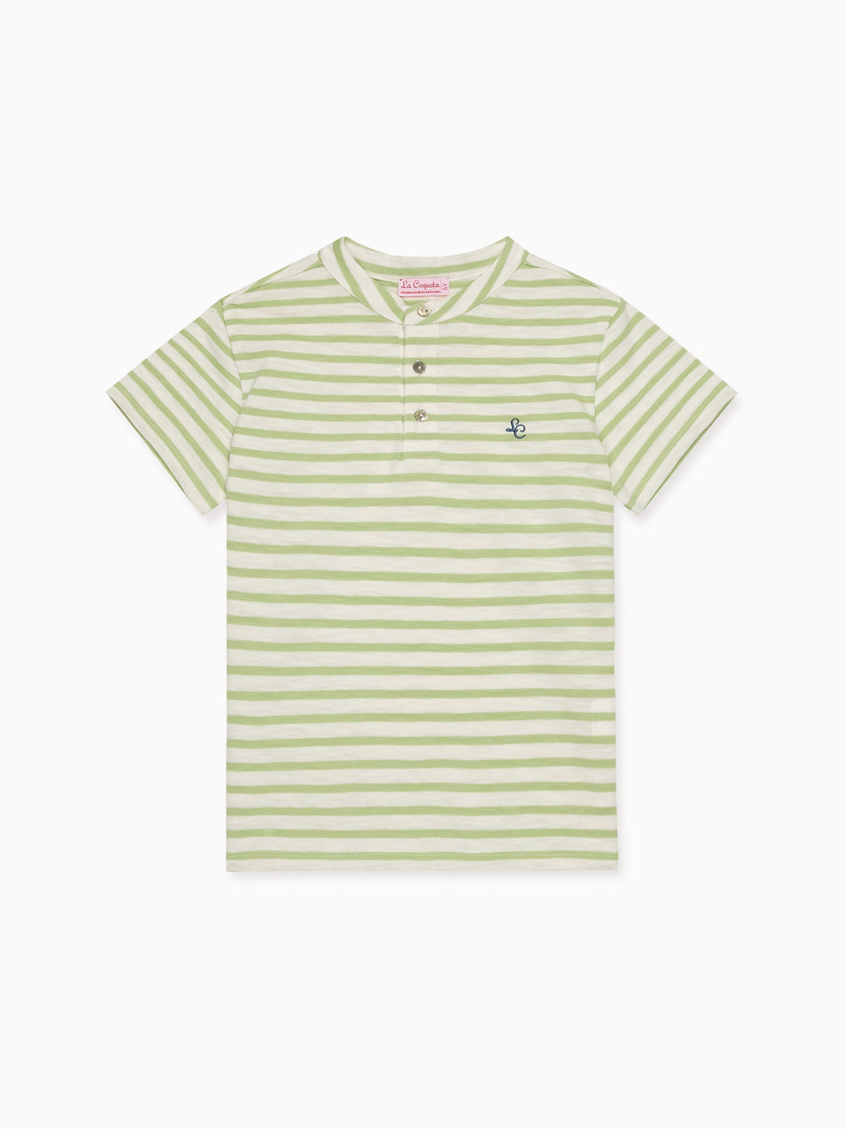 Polo pour garçon Sage à rayures