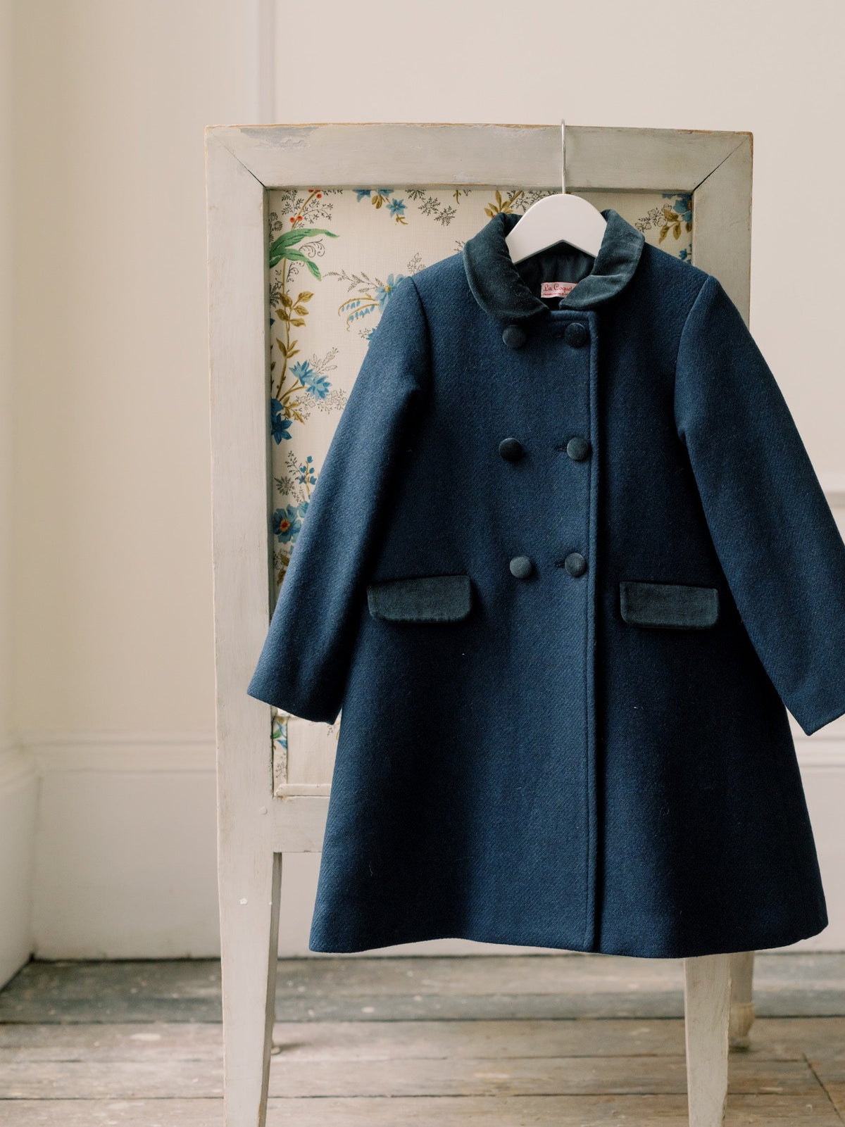 Manteau fille marine
