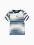 T-shirt enfant en coton rayé marine