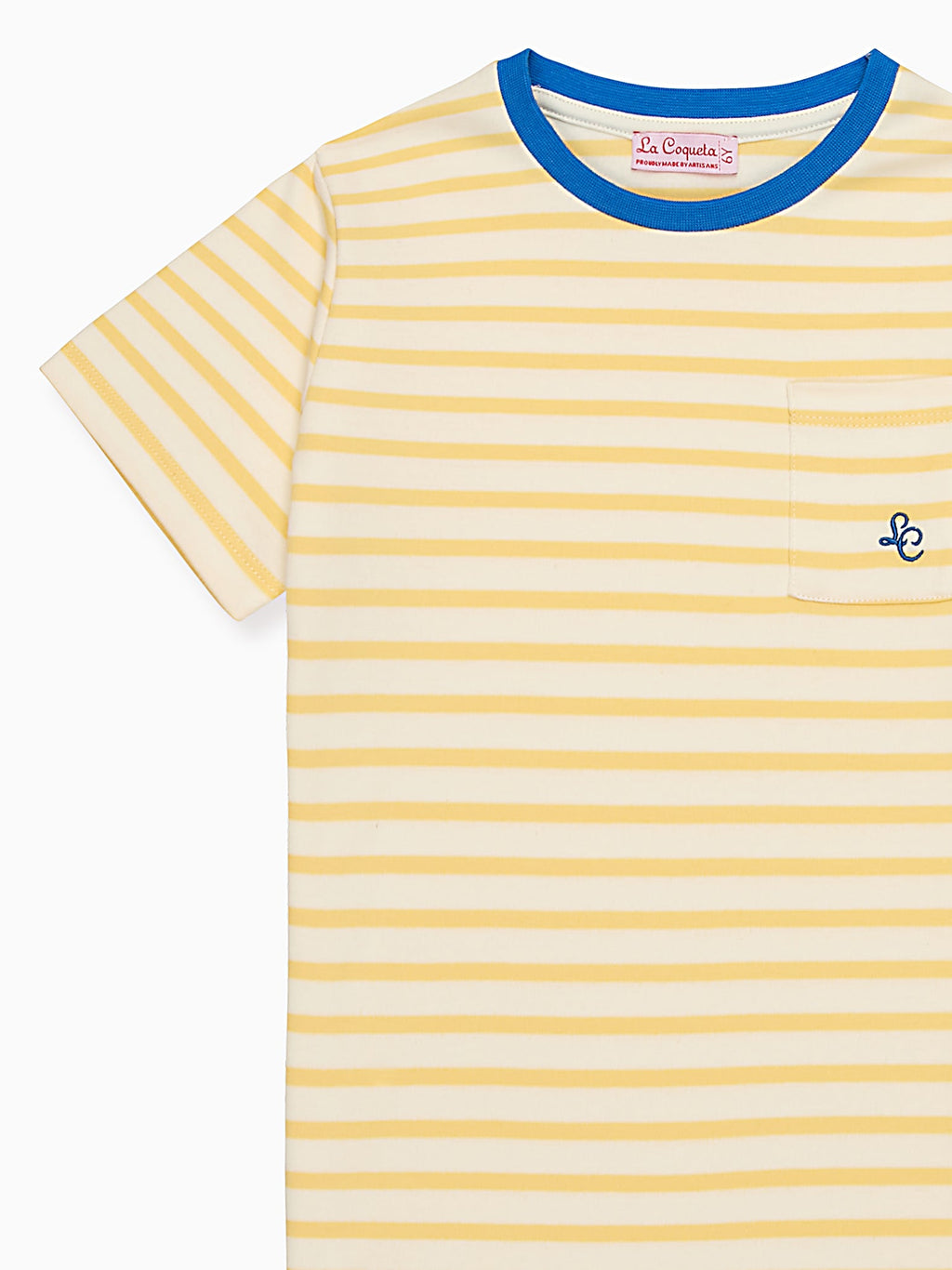 T-shirt enfant rayé jaune