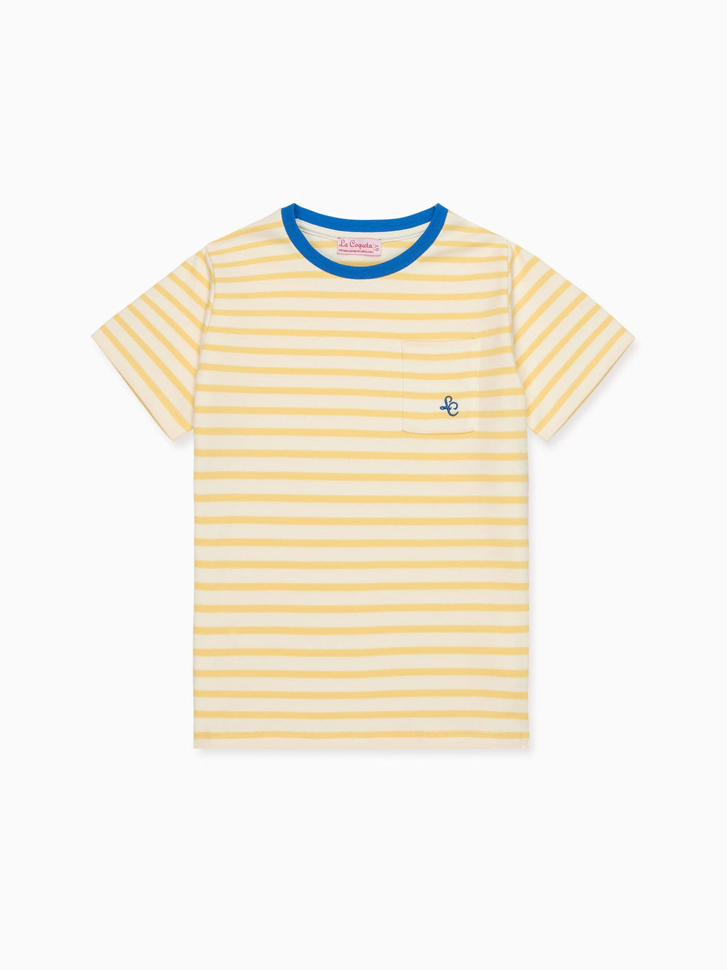 T-shirt enfant rayé jaune