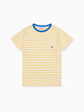 T-shirt enfant rayé jaune