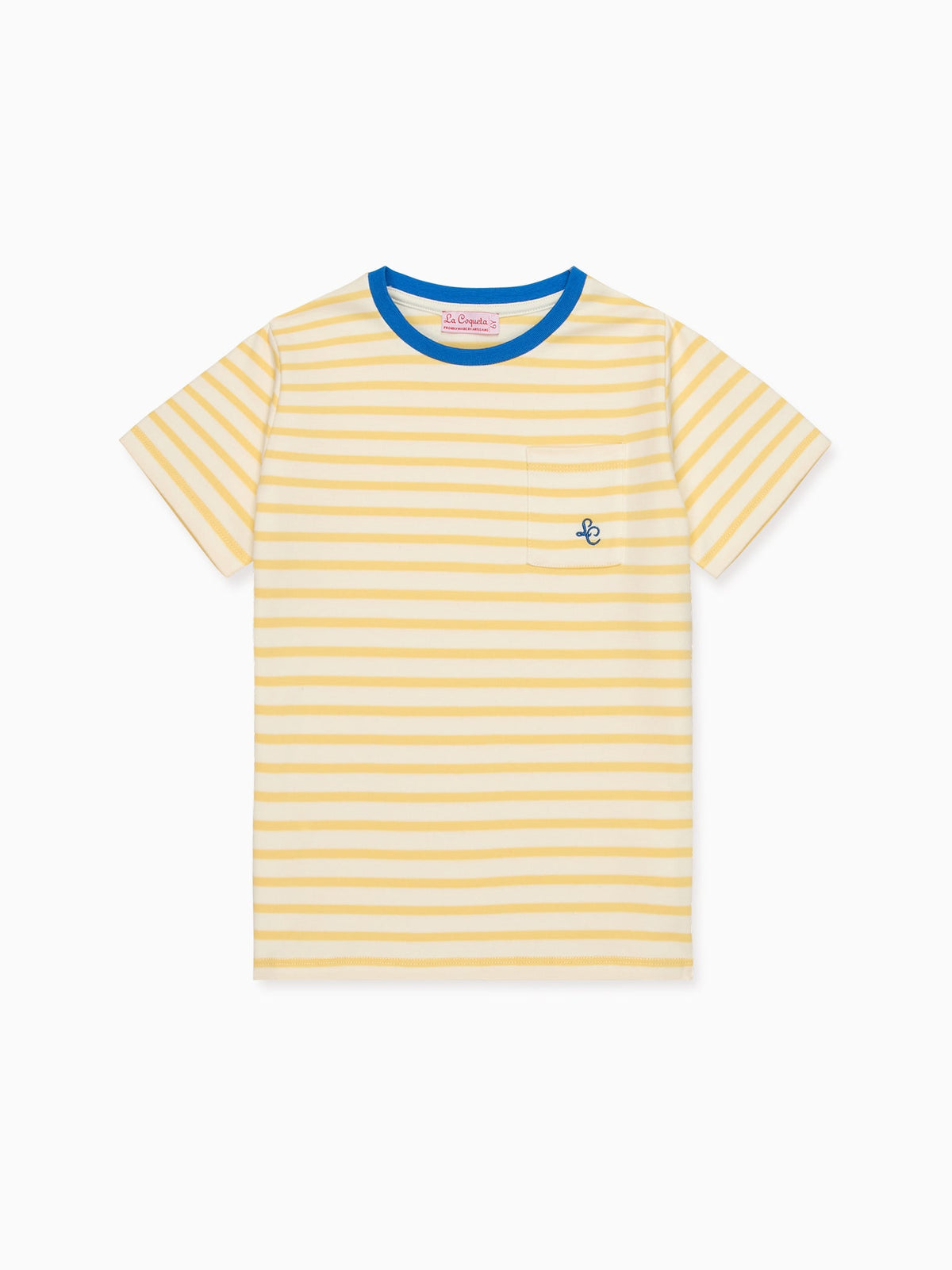 T-shirt enfant rayé jaune