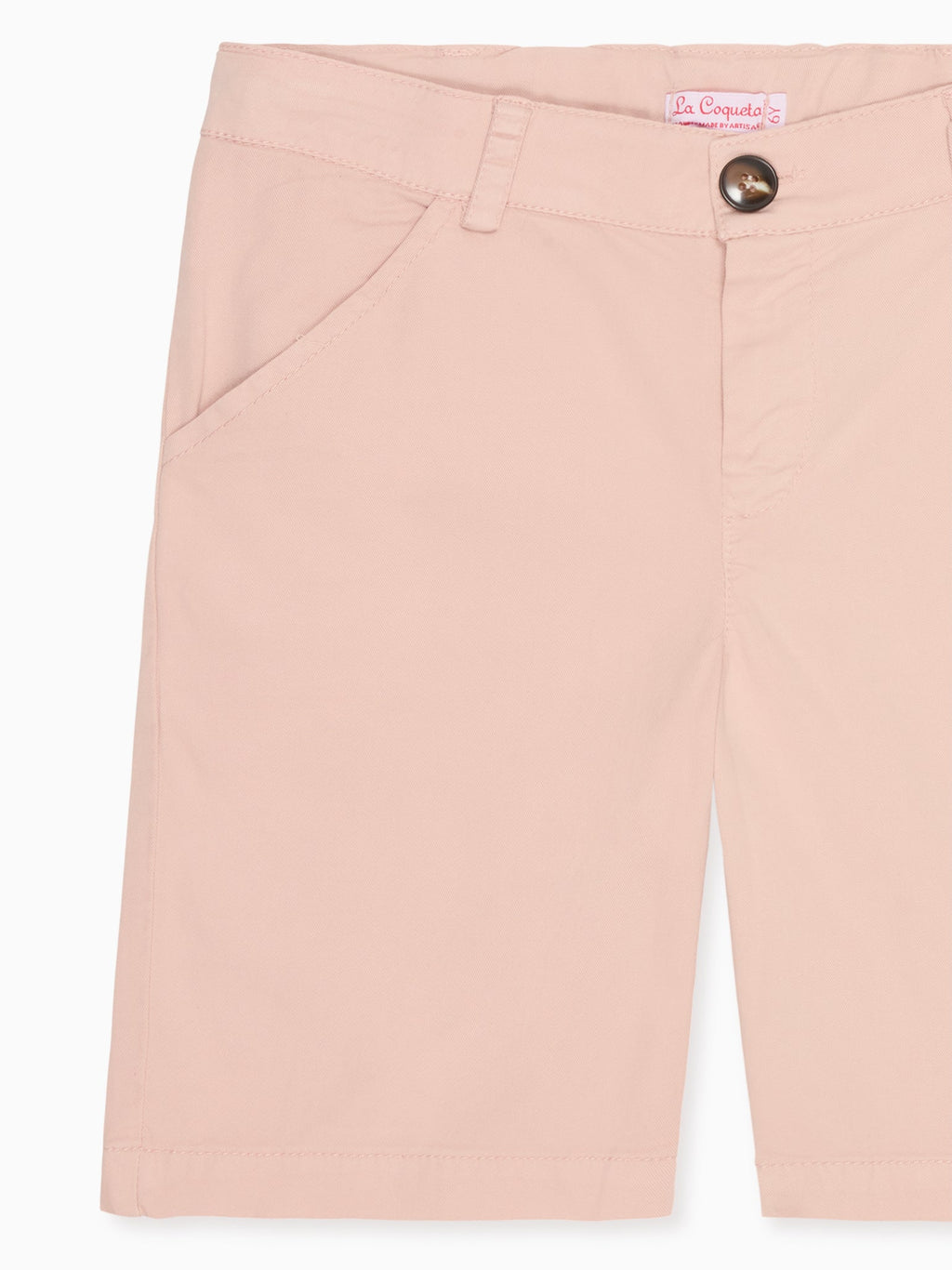 Shorts Chino Garçon Rose Poudré