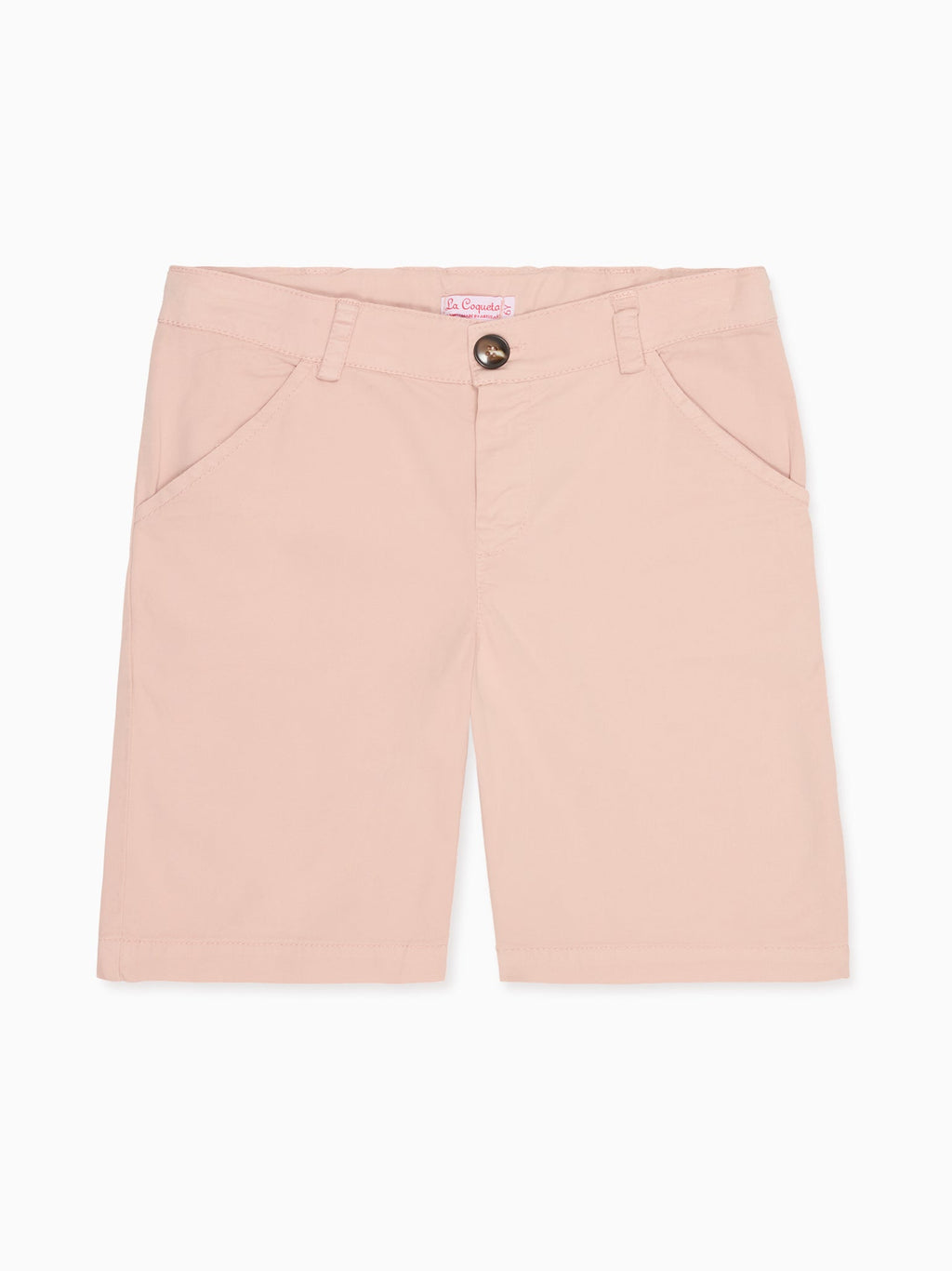 Shorts Chino Garçon Rose Poudré