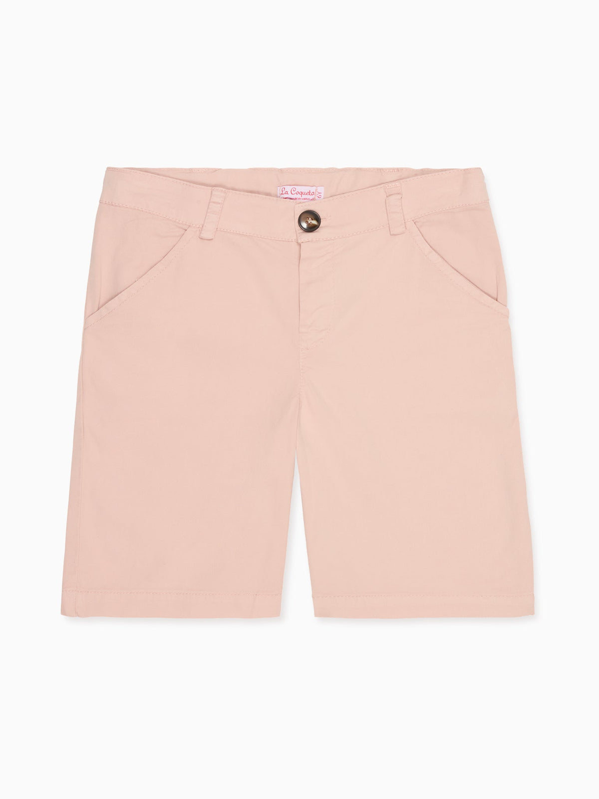 Shorts Chino Garçon Rose Poudré
