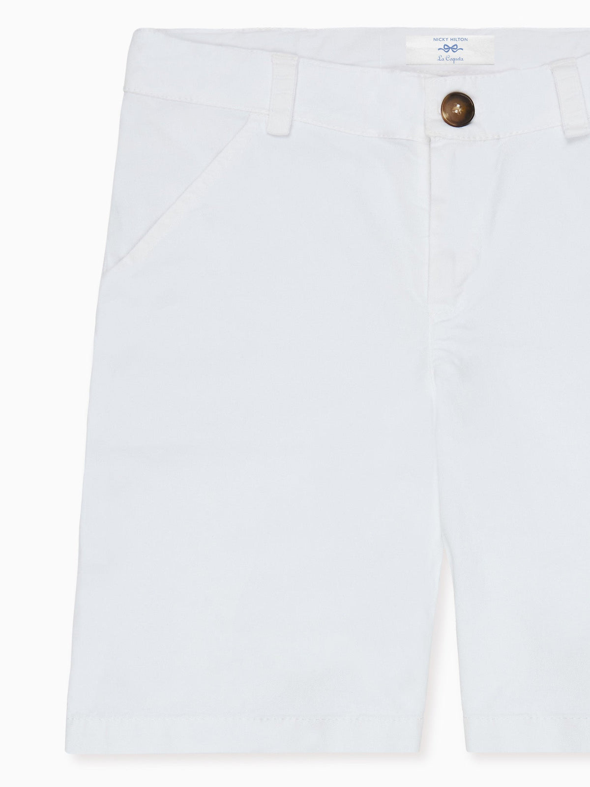 Short chino blanc