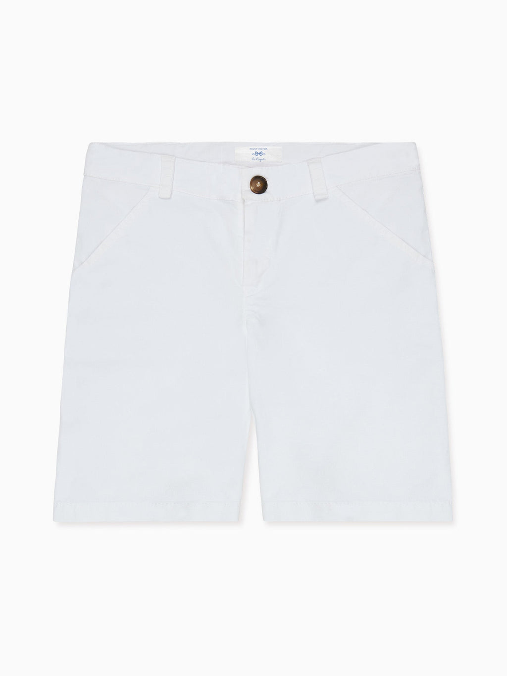 Short chino blanc