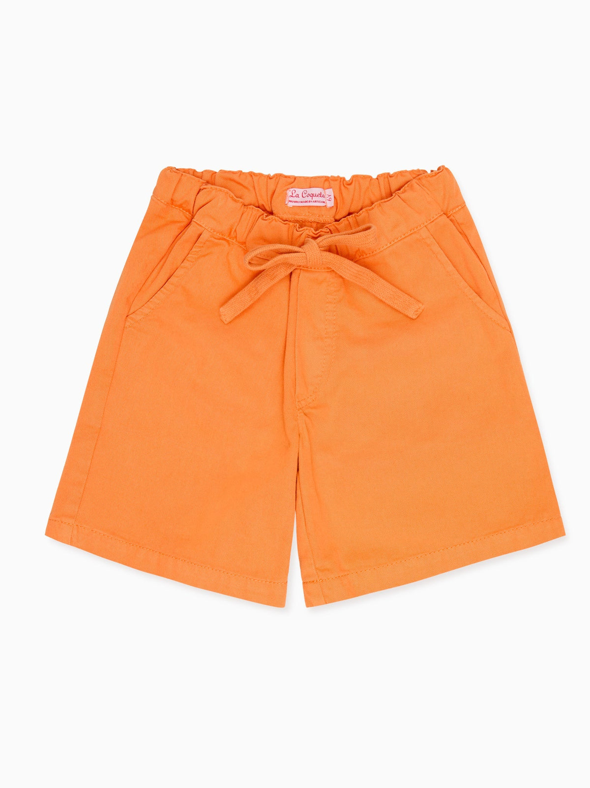 Shorty orange garçon