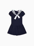 Robe de marin taille basse fille