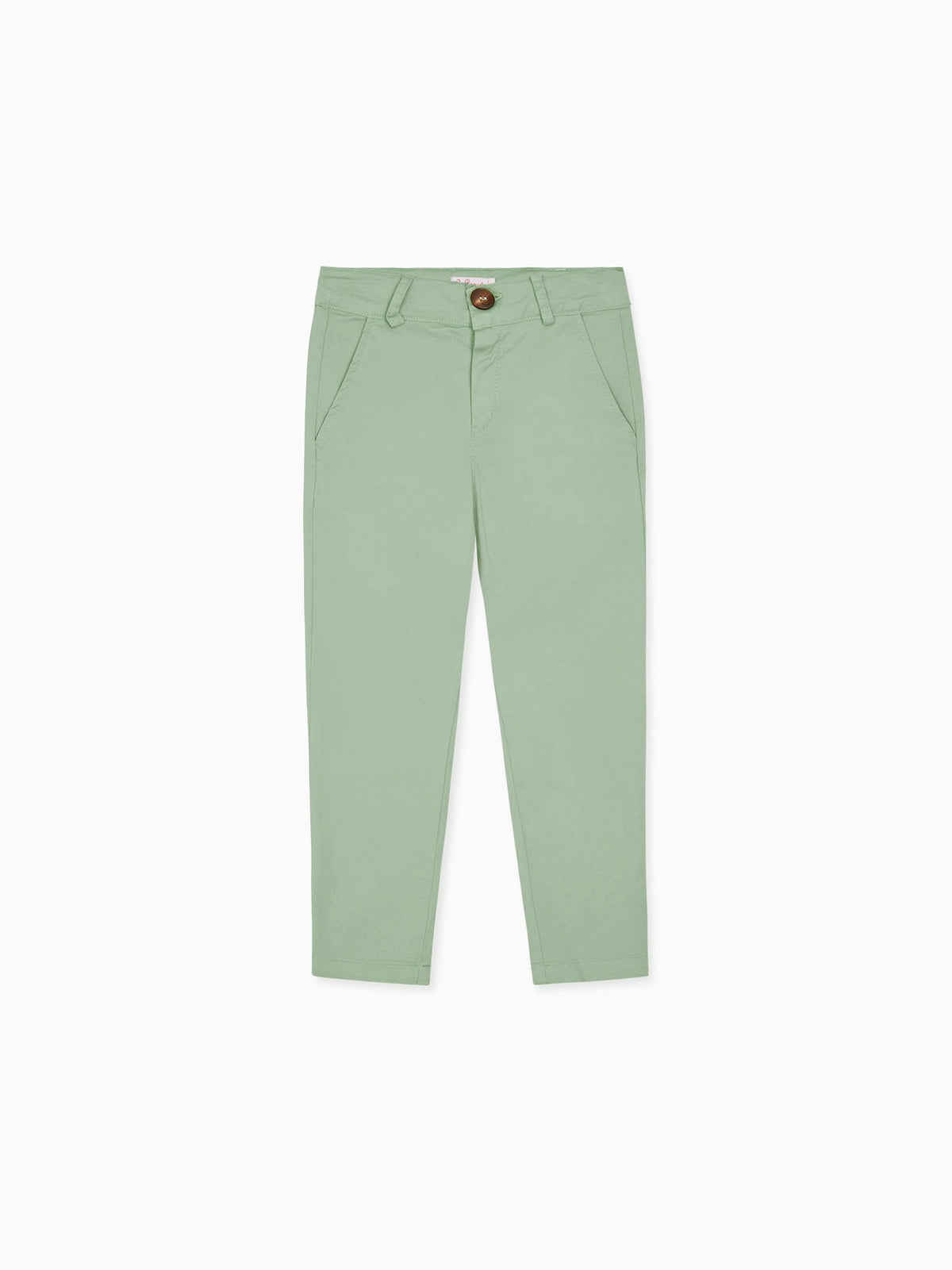 Chino garçon vert sauge