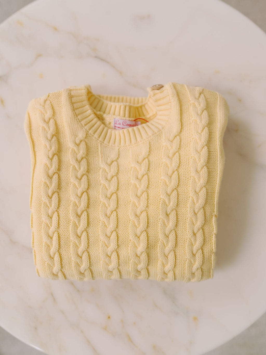 Pull en coton citron pour garçon