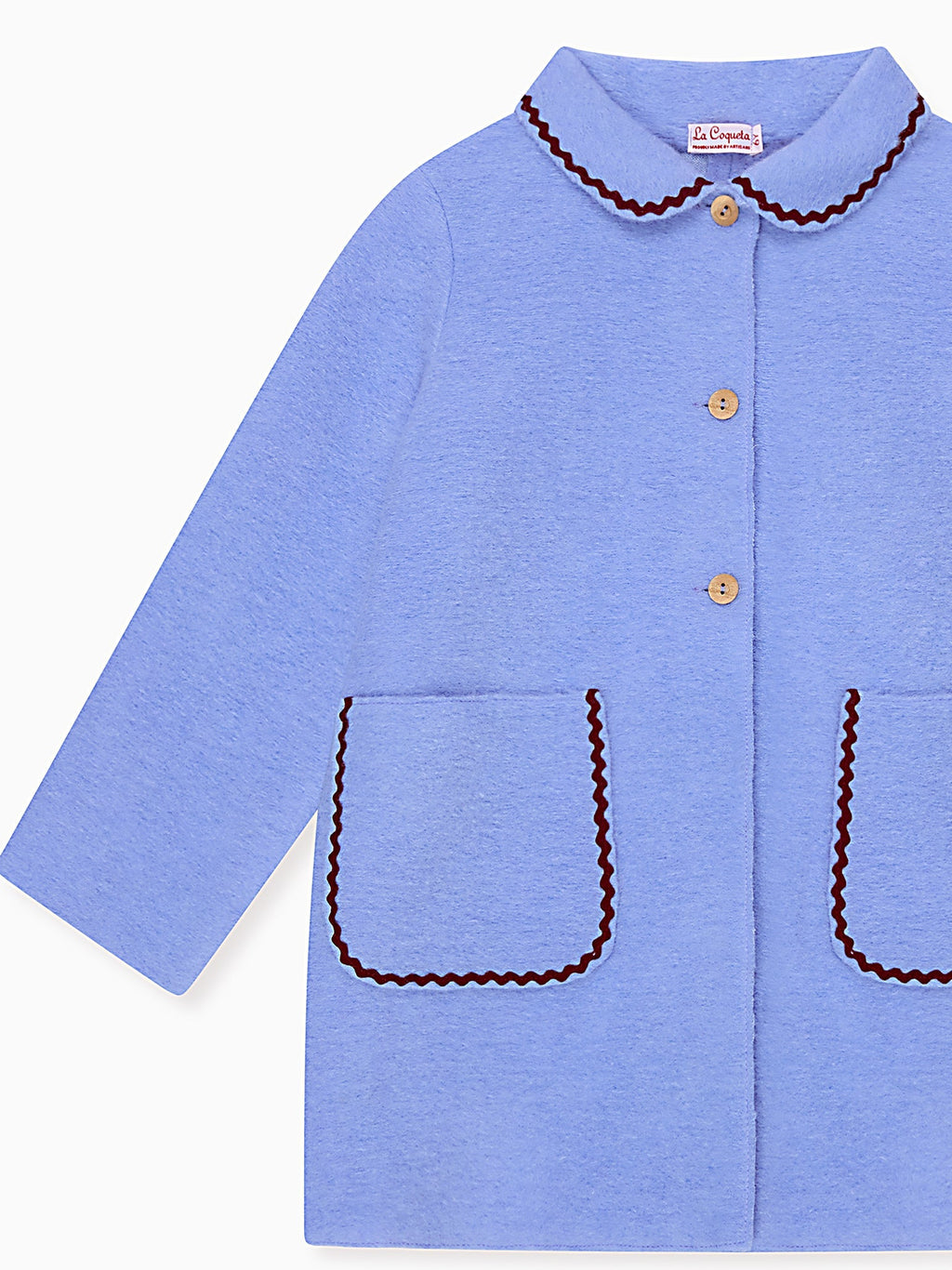 Manteau bleu poussiéreux pour fille