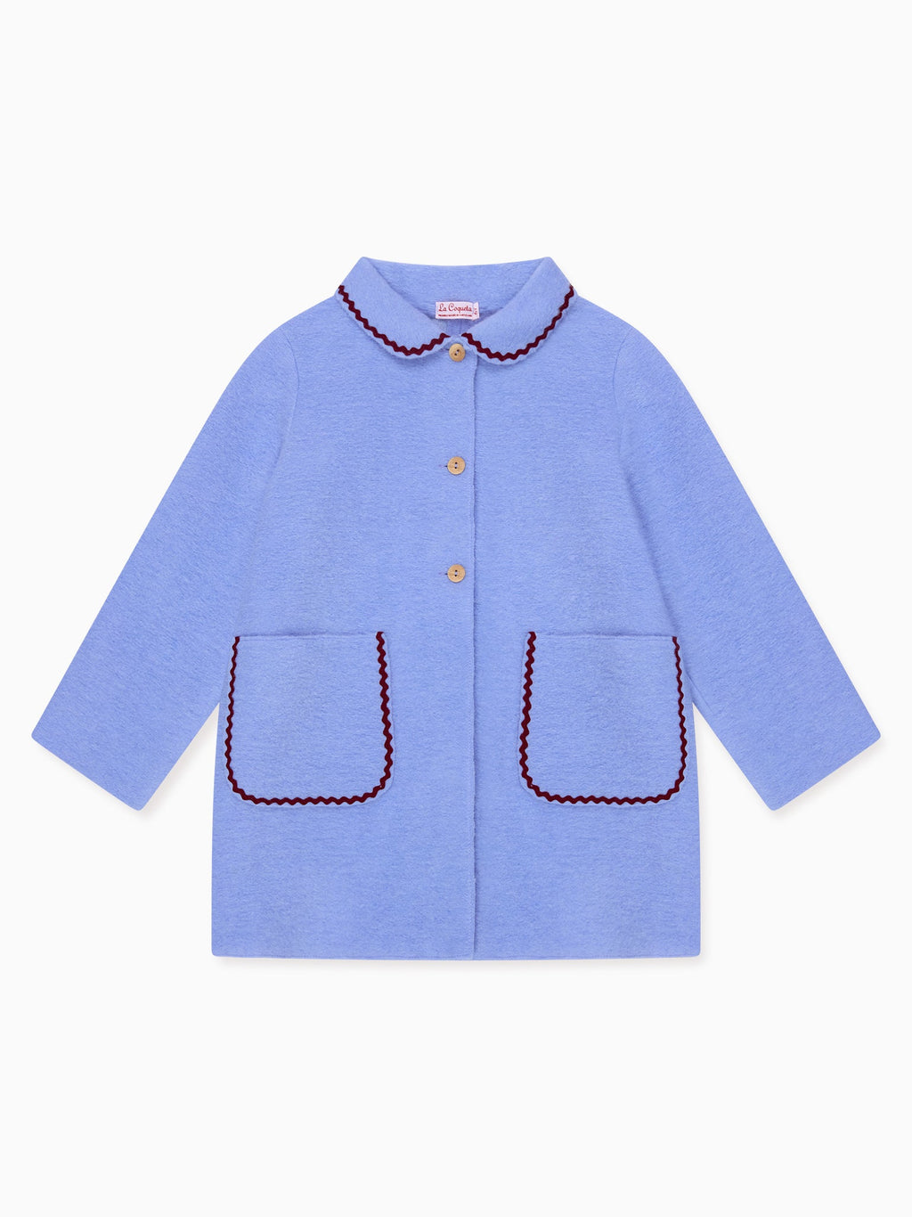 Manteau bleu poussiéreux pour fille