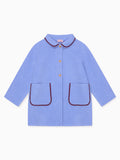 Manteau bleu poussiéreux pour fille