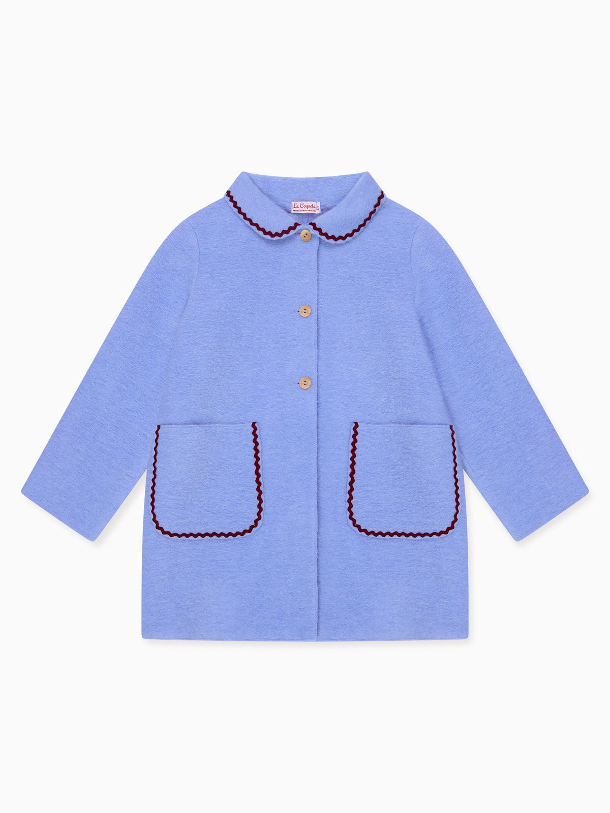 Manteau bleu poussiéreux pour fille
