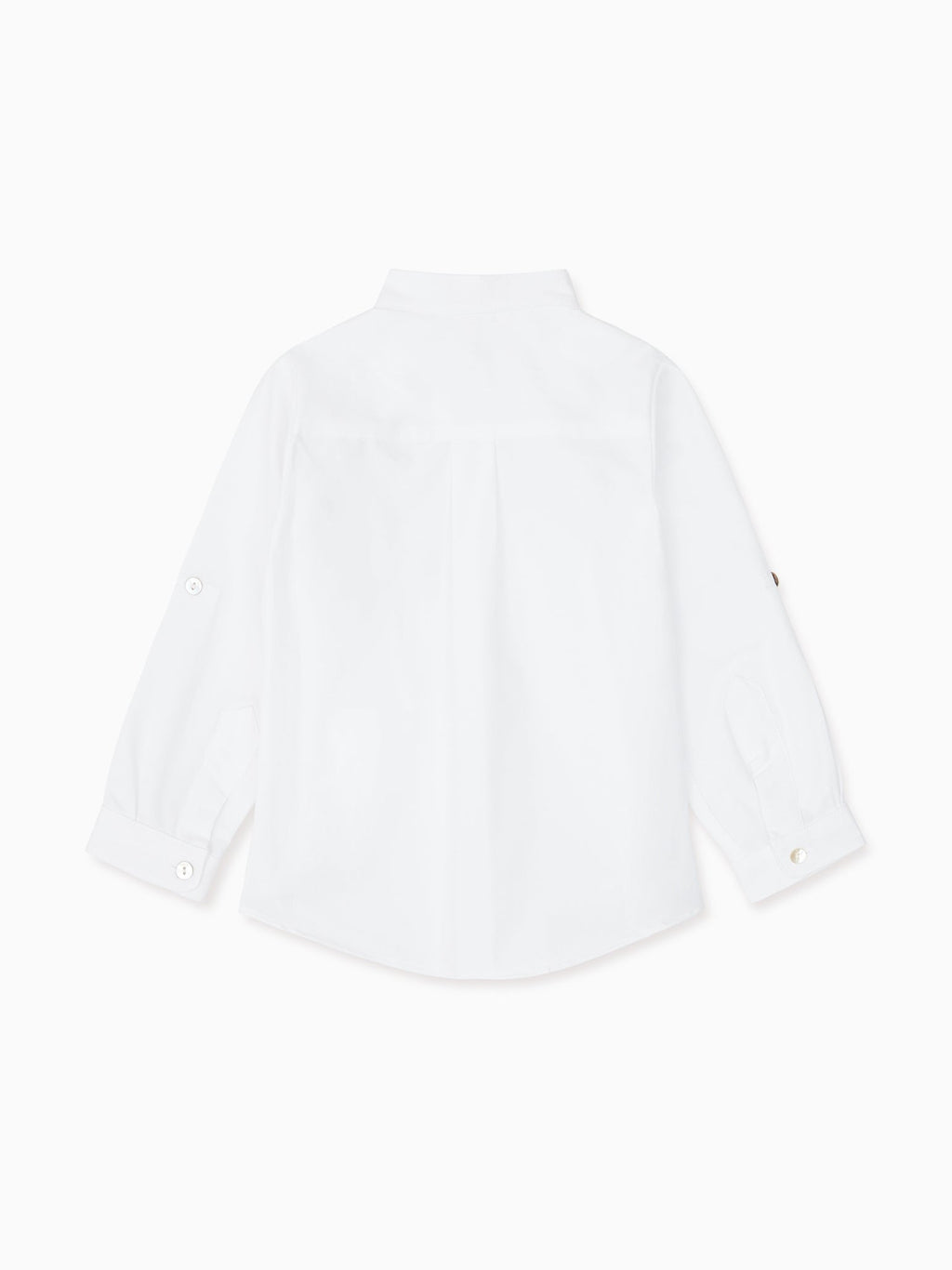 Chemise en lin mélangé blanche pour garçon