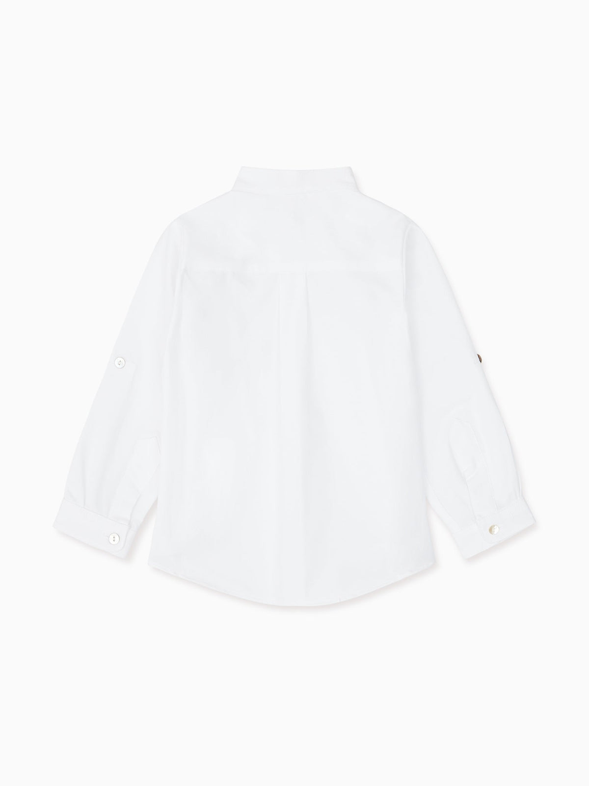 Chemise en lin mélangé blanche pour garçon