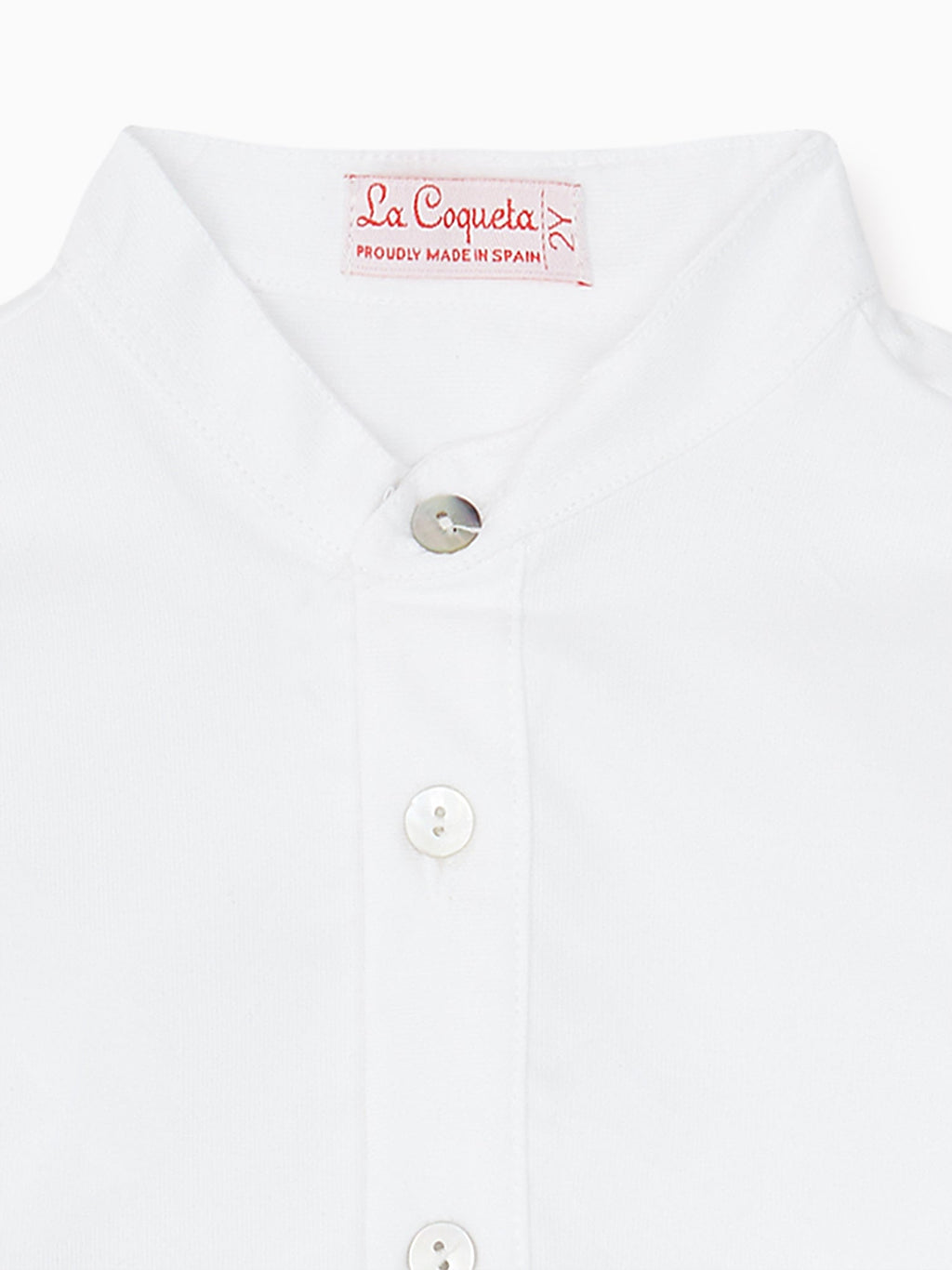 Chemise en lin mélangé blanche pour garçon