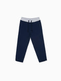 Pantalon de jogging en coton pour enfants, coloris marine