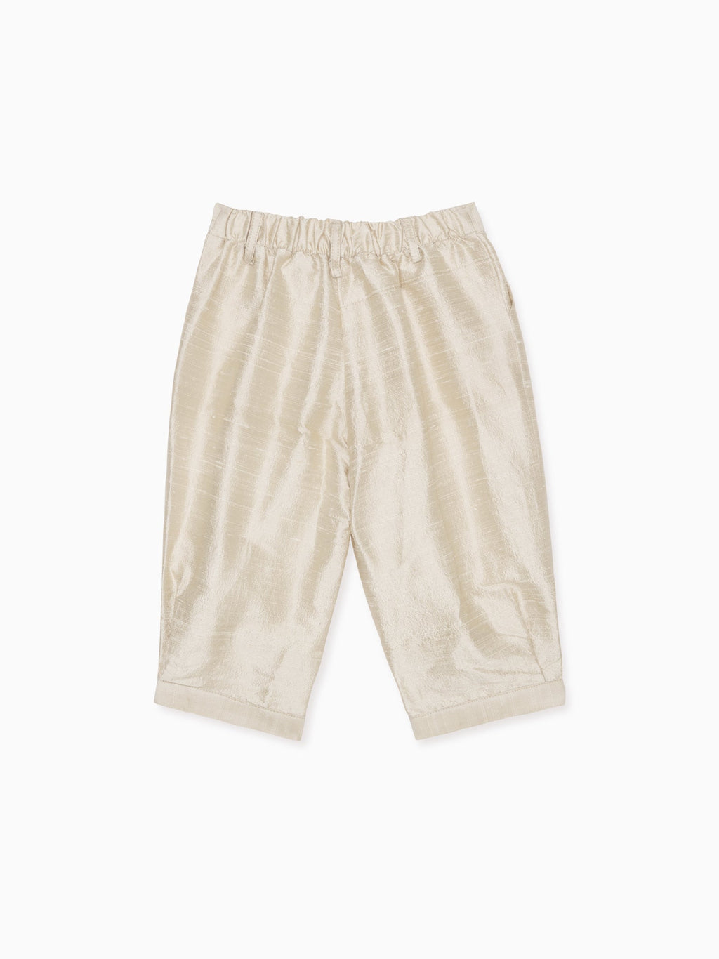 Knickerbocker en soie couleur champagne pour garçon