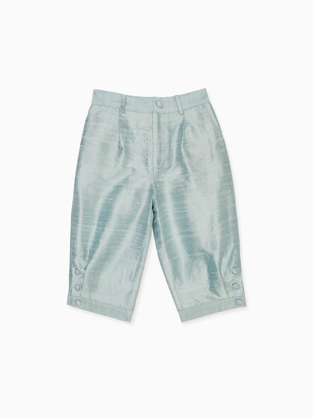 Culotte bouffante en soie vert sauge pour garçon