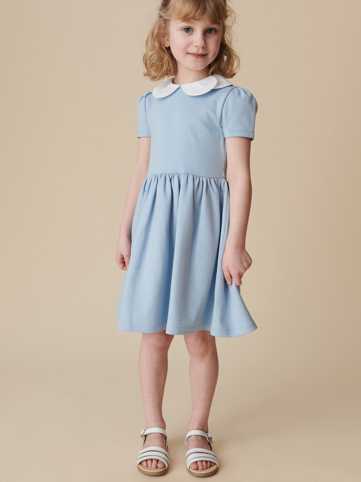 Robe Fille Bleu Poussière