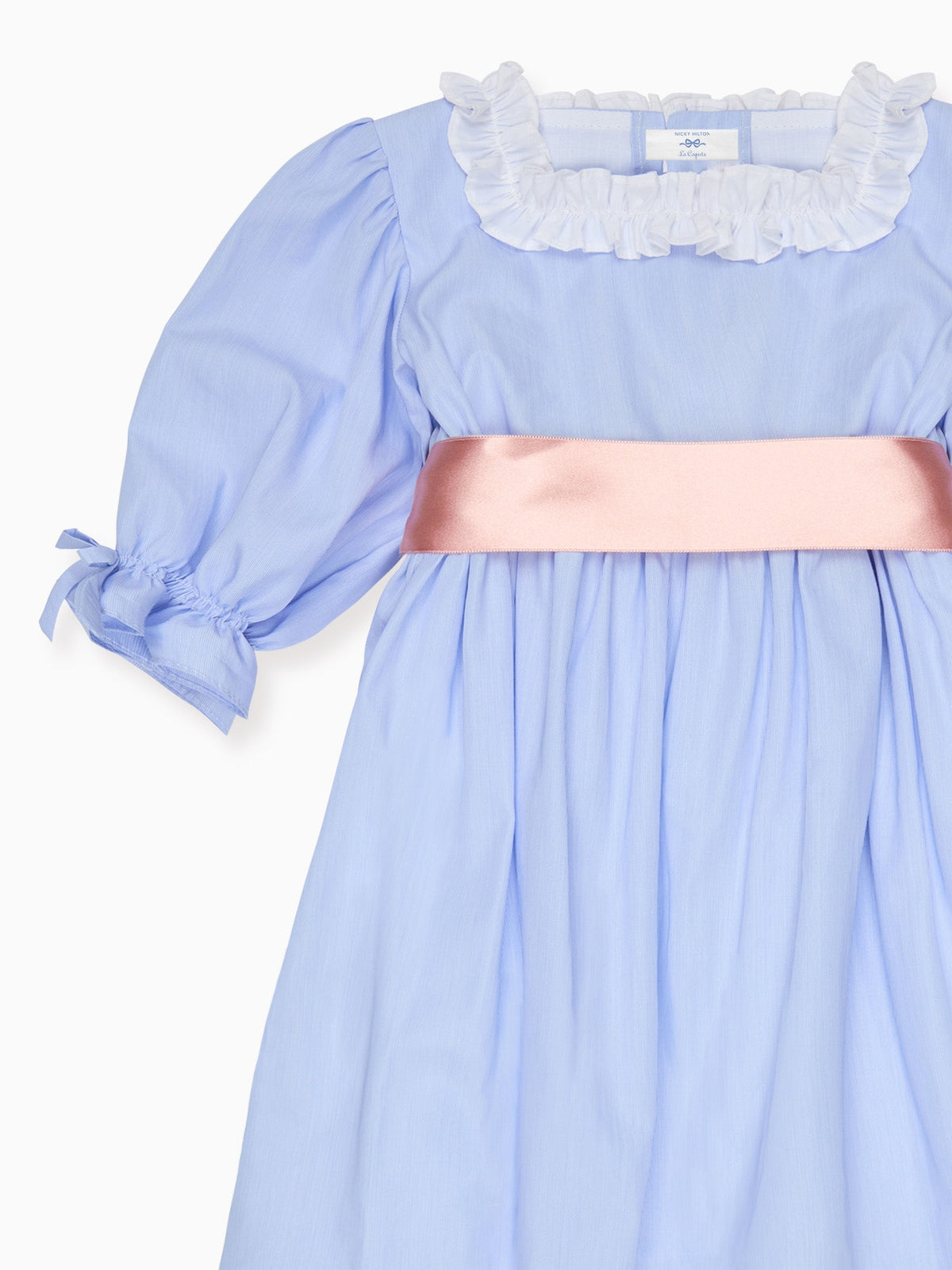 Robe Fille Rayures Bleues