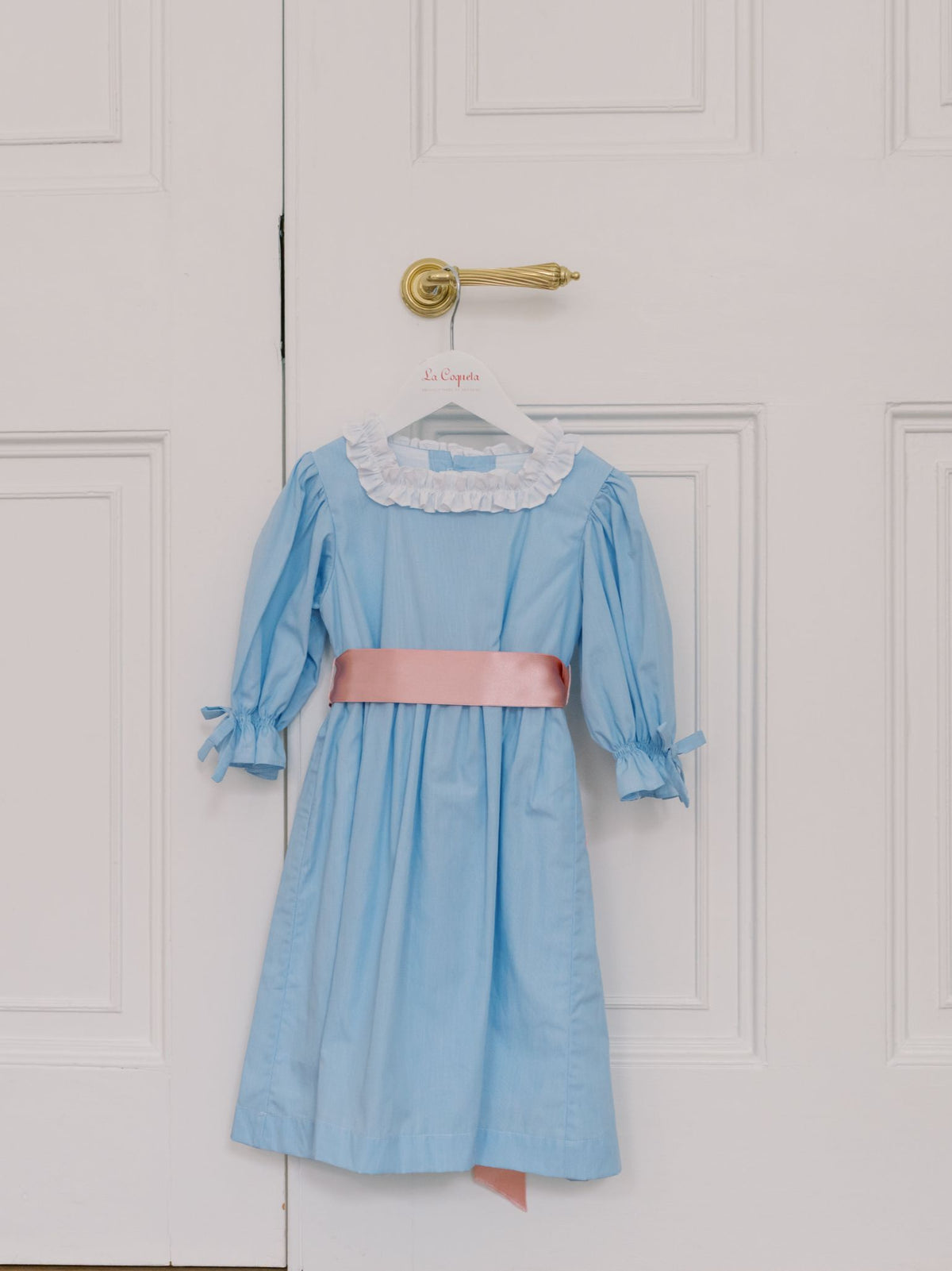Robe Fille Rayures Bleues