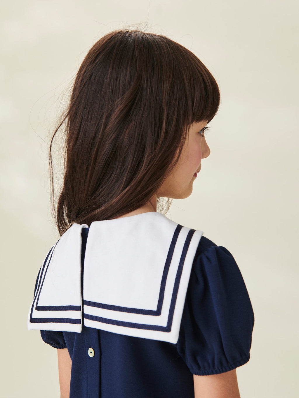 Robe de marin taille basse fille
