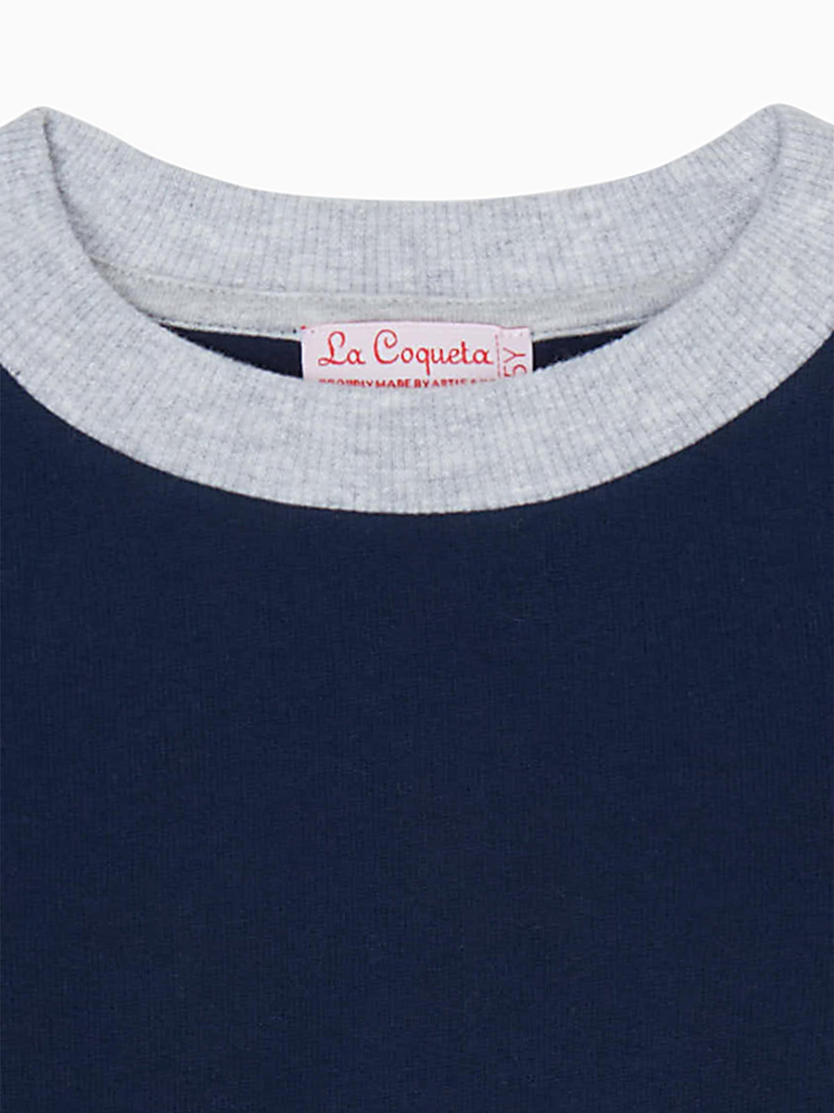Sweat-shirt en coton enfant marine
