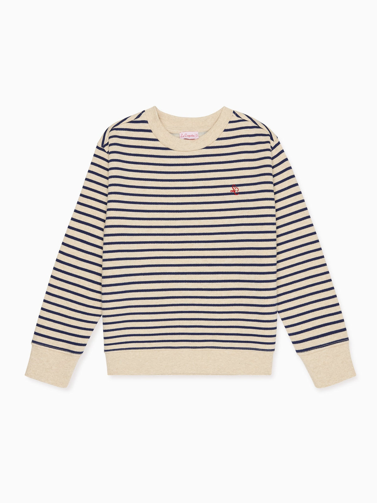 Sweat-shirt Enfant Rayé Bleu Marine