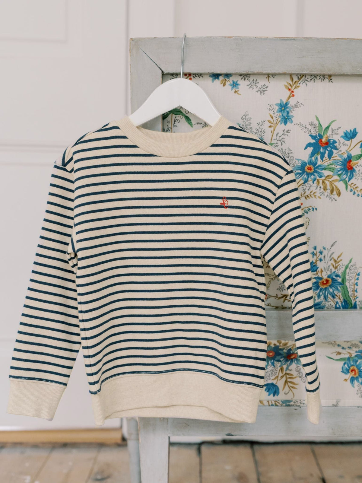 Sweat-shirt Enfant Rayé Bleu Marine
