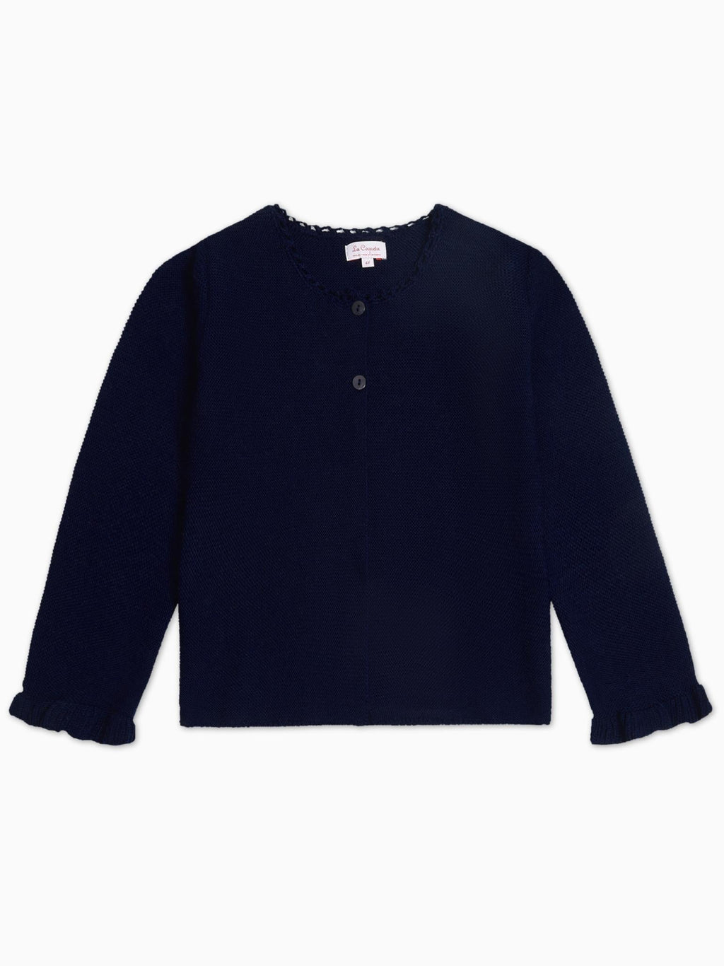 Cardigan fille mérinos marine