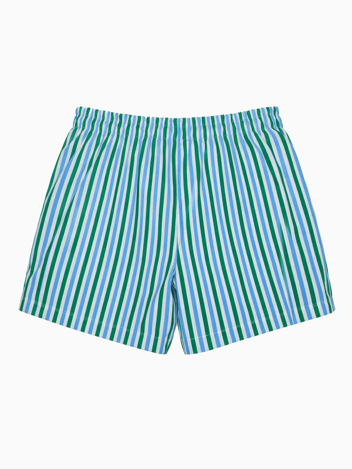 Short de bain enfant garçon rayé vert