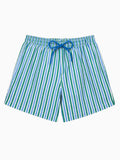 Short de bain enfant garçon rayé vert