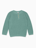 Pull enfant en coton sauge