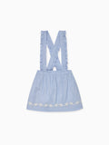 Jupe Tablier Fille Bleue